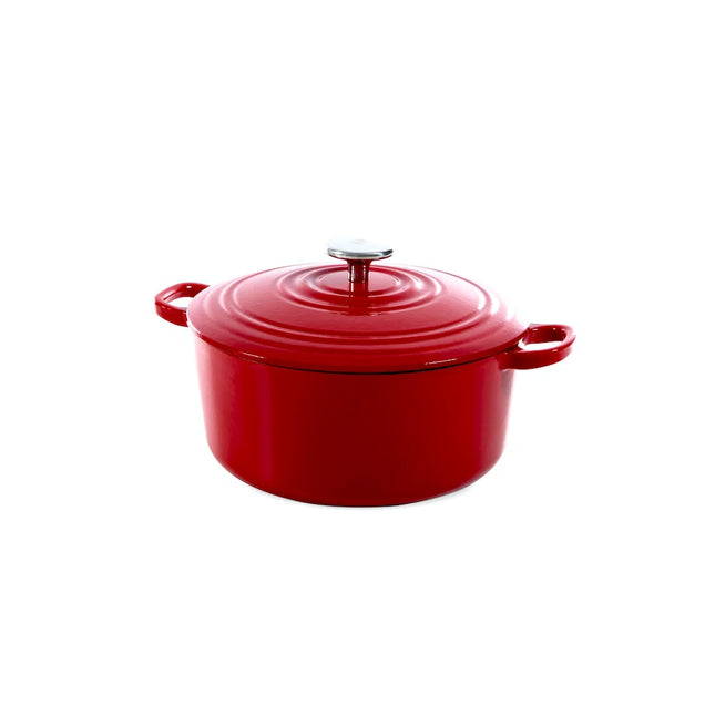 BK Bourgogne Braadpan Gietijzer - Chili Red