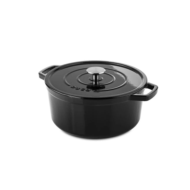 DUCQ Braadpan gietijzer - 26 cm Zwart