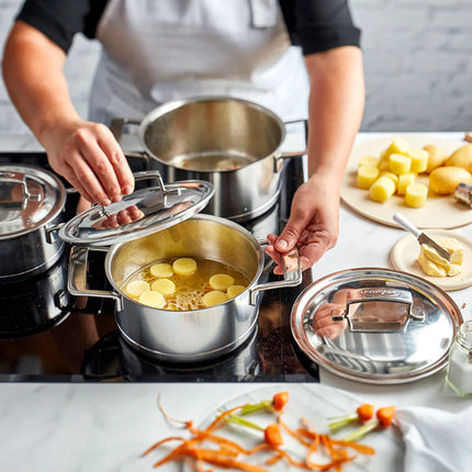 Demeyere Silver 7 Kookpan Met Dubbelwandige Deksel