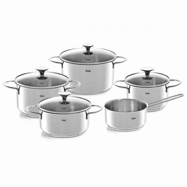 Fissler Copenhagen Pannenset met Glasdeksels, 5-delig