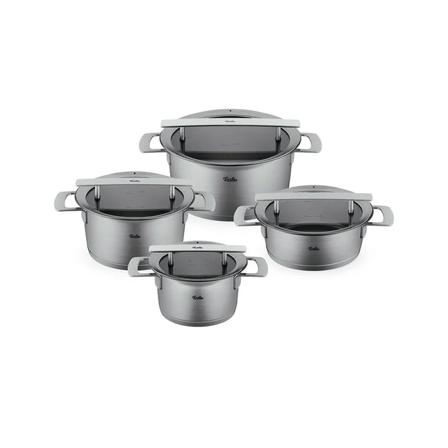 Fissler Phi Collection Pannenset met Glasdeksels, 6-delig