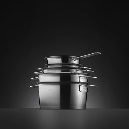 Fissler Phi Collection Pannenset met Glasdeksels, 5-delig stapelbaar