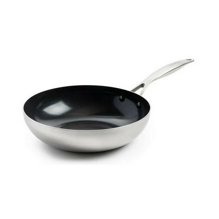 GreenPan Geneva Wok 28 cm RVS