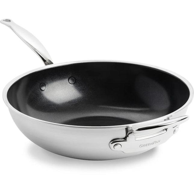 GreenPan Premiere Wok RVS 30 cm RVS