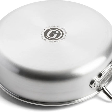 GreenPan Premiere Hapjespan met deksel RVS 26 cm